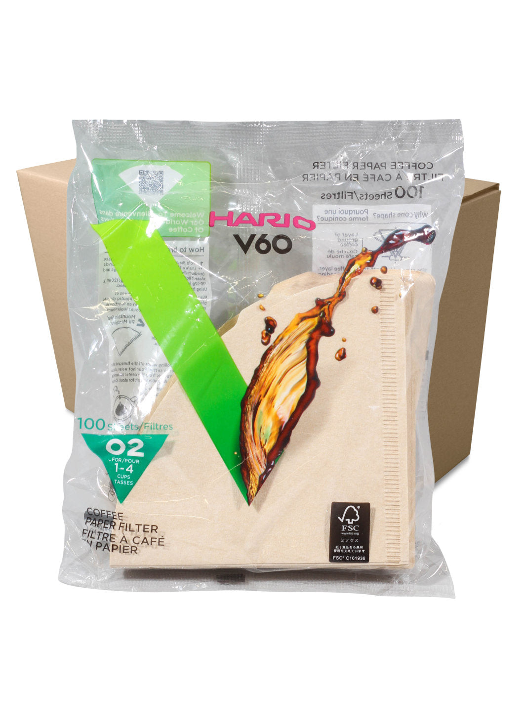 HARIO V60-02 Filters (100-Pack)