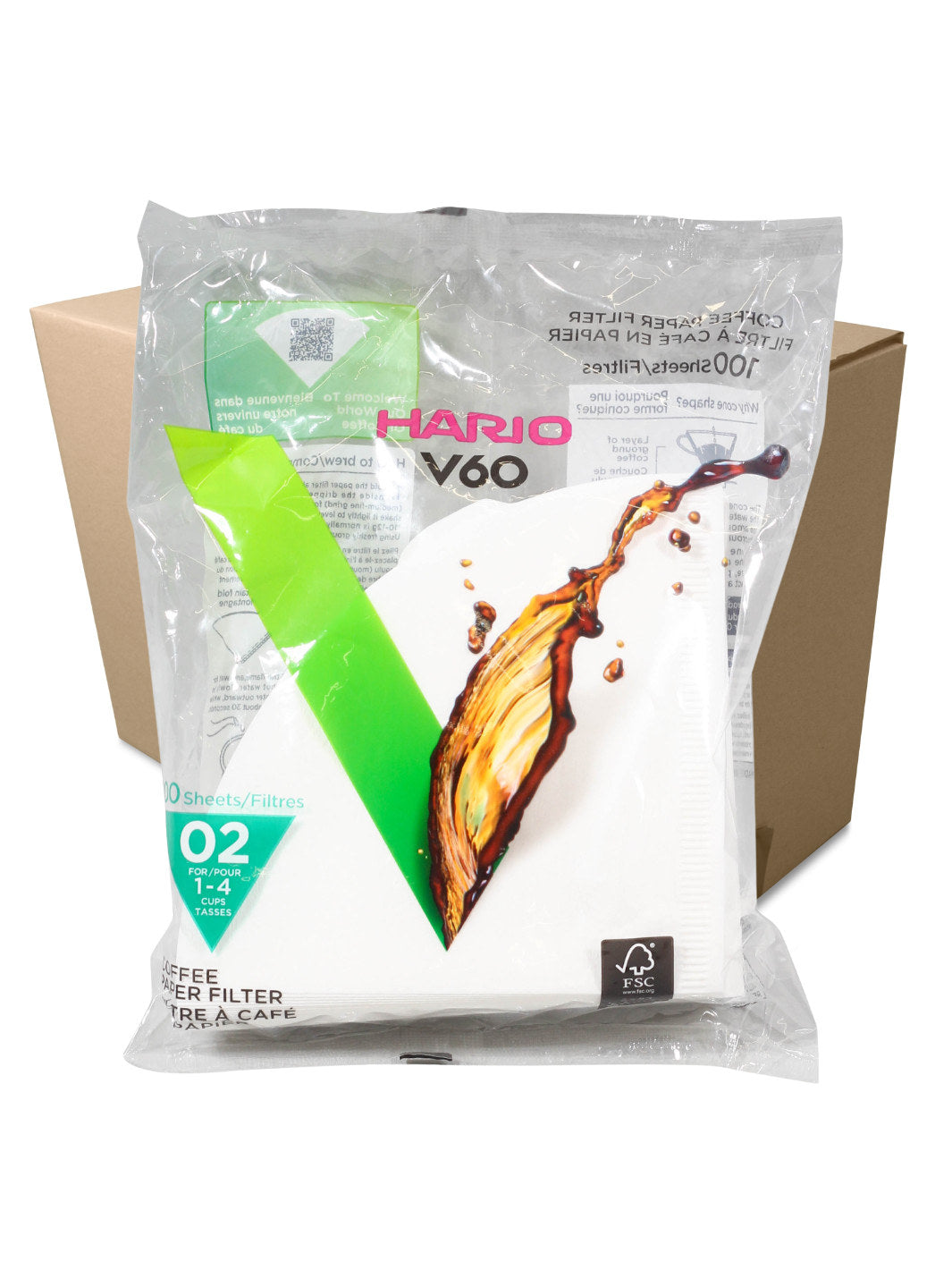 HARIO V60-02 Filters (100-Pack)