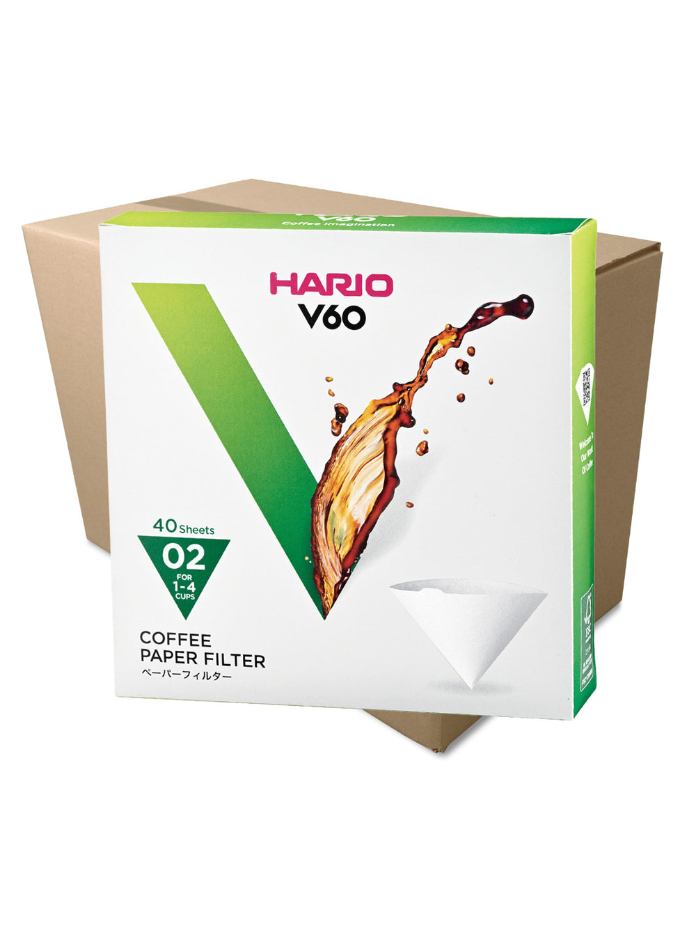 Photo of HARIO V60-02 Filters (40-Pack) ( 240 Units (1 Case) White ) [ HARIO ] [ Paper Filters ]