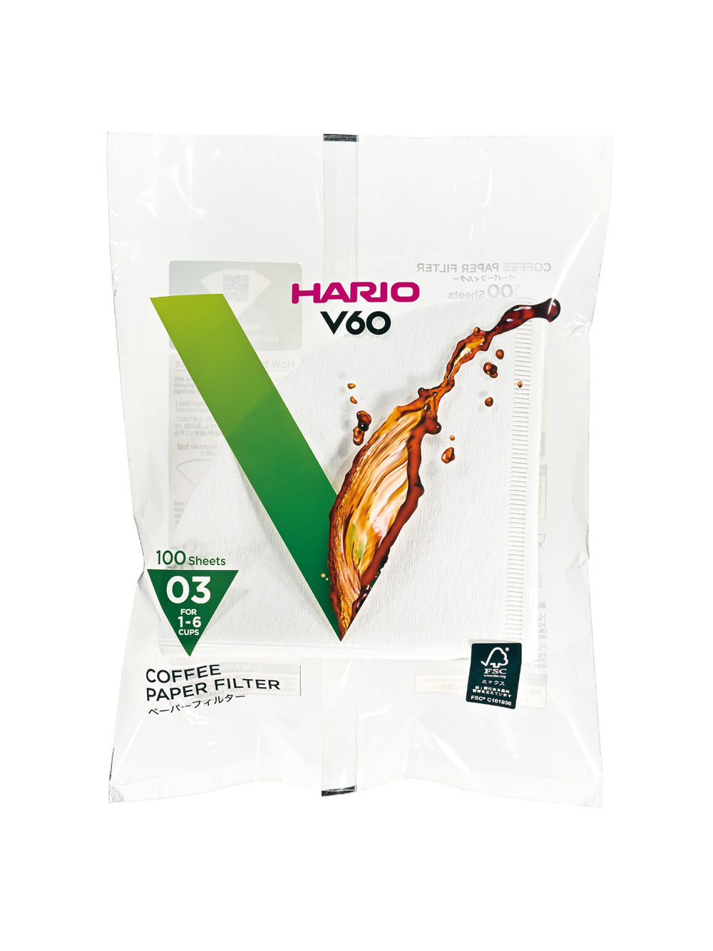 Photo of HARIO V60-03 Filters (100-Pack) ( 1 Unit White ) [ HARIO ] [ Paper Filters ]
