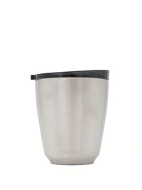 Photo of HUSKEE Steel Cup + Lid (8oz/237ml) ( Brushed Steel ) [ Huskee ] [ Coffee Cups ]