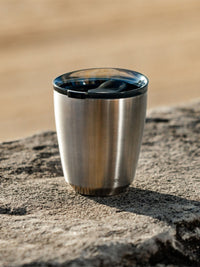 Photo of HUSKEE Steel Cup + Lid (8oz/237ml) ( ) [ Huskee ] [ Coffee Cups ]