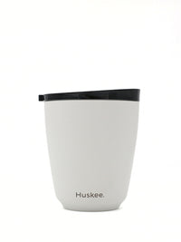 Photo of HUSKEE Steel Cup + Lid (8oz/237ml) ( White ) [ Huskee ] [ Coffee Cups ]