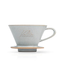 Photo of KALITA Wave 185 MINO Pottery Dripper ( Sand Grey ) [ Kalita ] [ Pourover Brewers ]