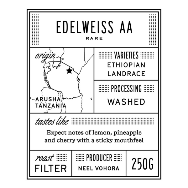 Photo of Manhattan - Edelweiss: AA ( Default Title ) [ Manhattan Coffee Roasters ] [ Coffee ]