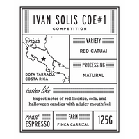 Photo of Manhattan - Ivan Solis: COE#1 ( Default Title ) [ Manhattan Coffee Roasters ] [ Coffee ]