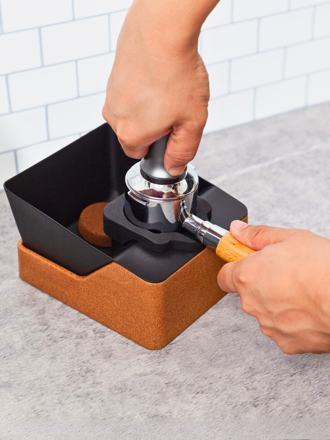 PROPER BY DESIGN Olympus Knockbox + Tamping Station