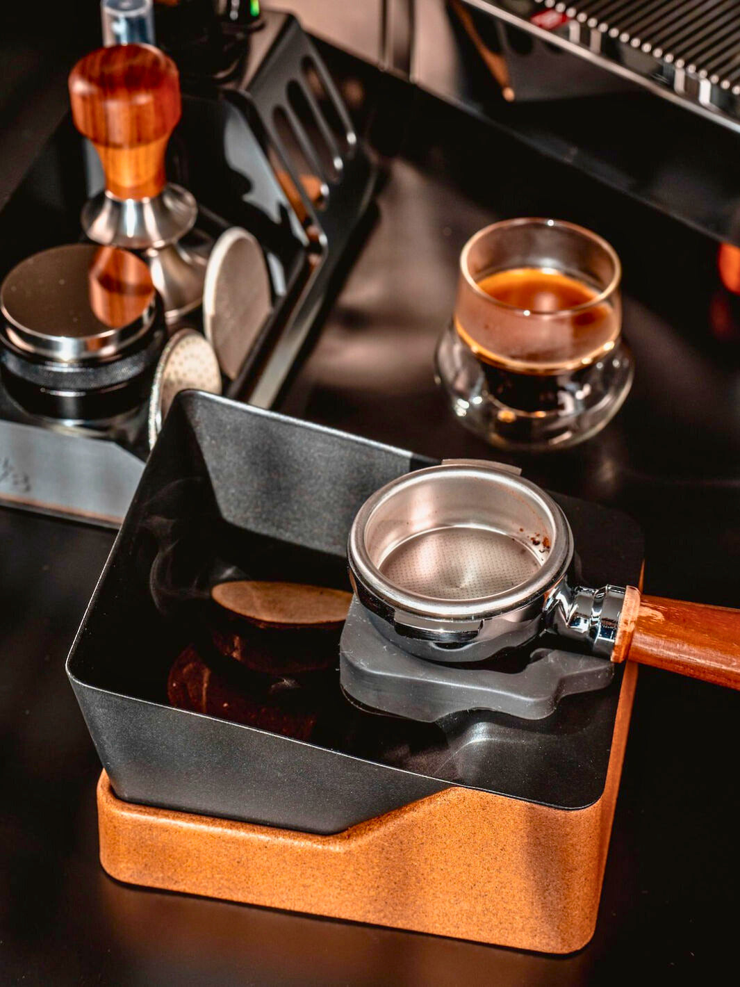 PROPER BY DESIGN Olympus Knockbox + Tamping Station