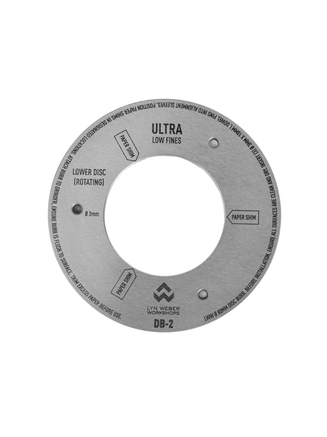 WEBER WORKSHOPS EG-1 Ultra Burr Set (⌀80mm) (Low Fines