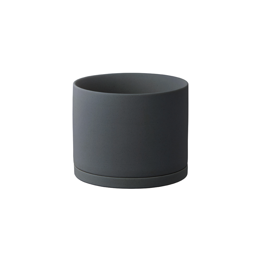 Photo of KINTO PLANT POT 191 135mm ( Dark Grey ) [ KINTO ] [ Plant Pots ]