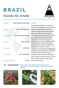 Photo of Green coffee - Fazenda Sao Geraldo: Natural, Brazil ( ) [ Apex Coffee Imports ] [ Green Coffee ]