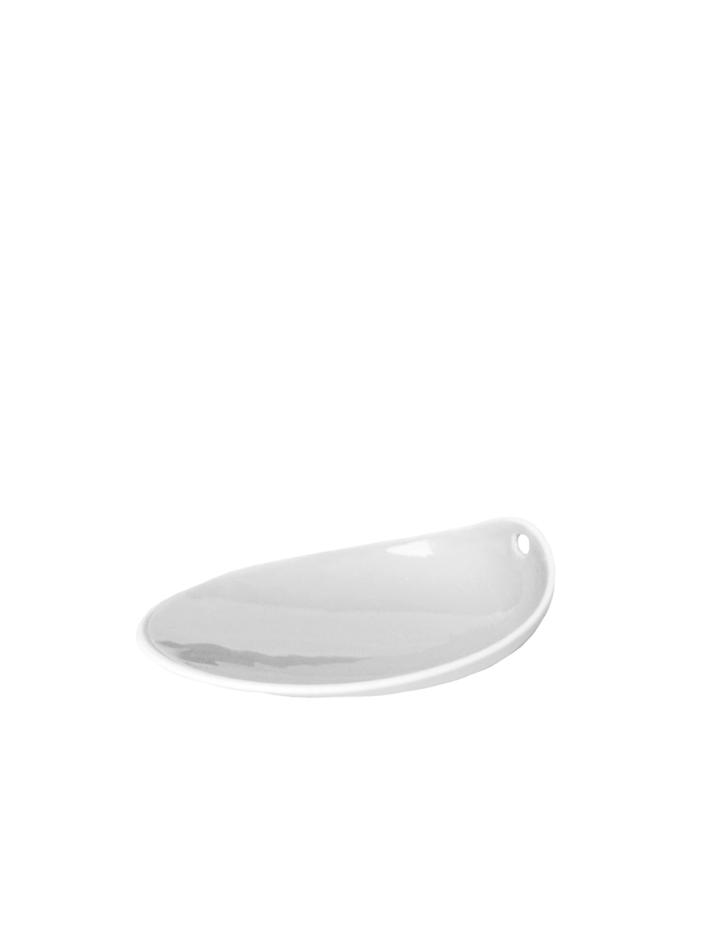 Photo of COOKPLAY Jomon Small Plate (14x11cm/5.5x4.3in) ( Glazed White ) [ Cookplay ] [ Bowls ]