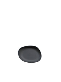 Photo of COOKPLAY Yayoi Side Plate (16x14cm/6.3x5.5in) ( Matte Black ) [ Cookplay ] [ Plates ]