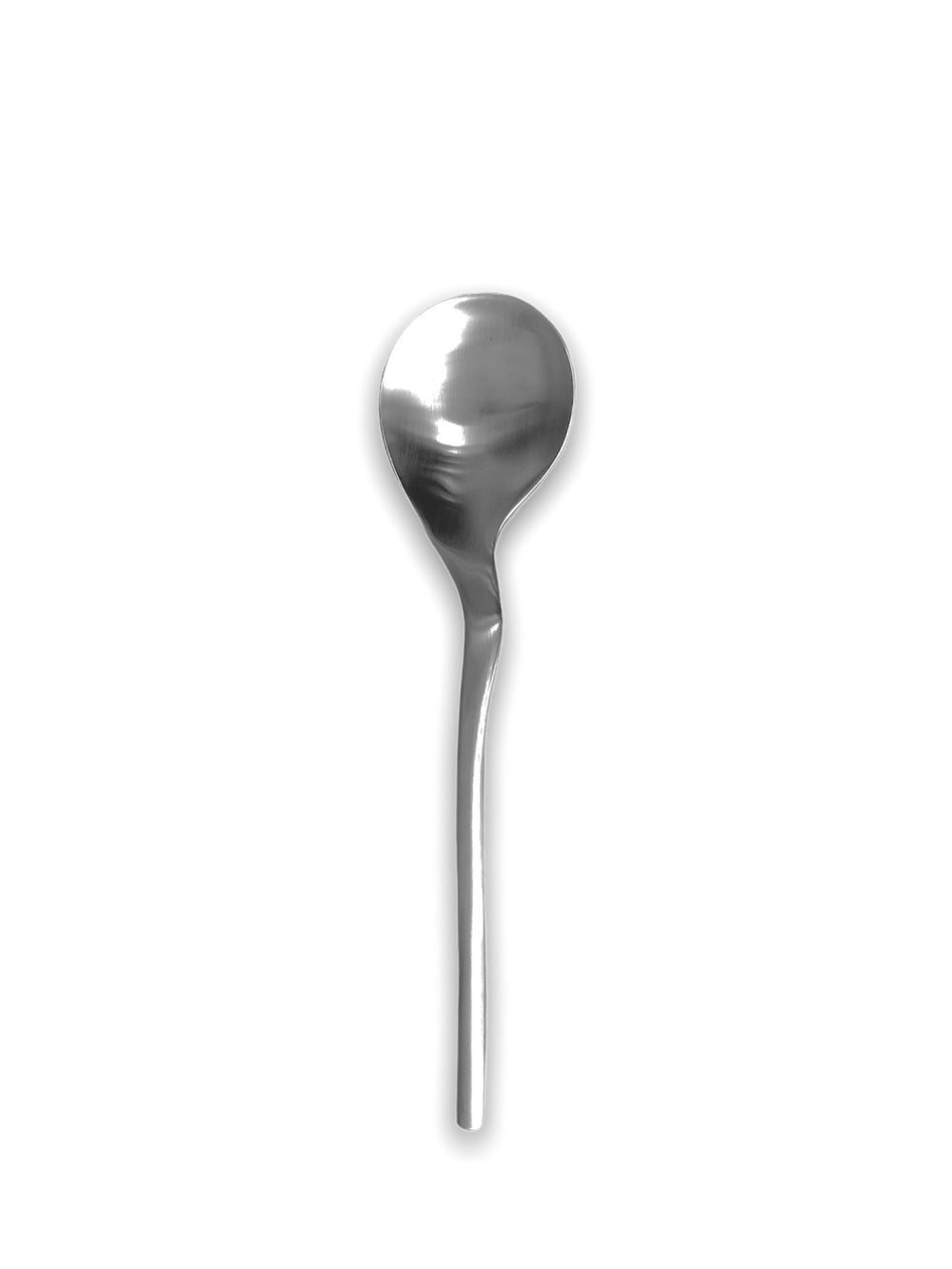 Photo of COOKPLAY Rama Spoon (21x4.5cm/8.3x1.8in) ( Matte Silver 4-Pack ) [ Cookplay ] [ Cutlery ]