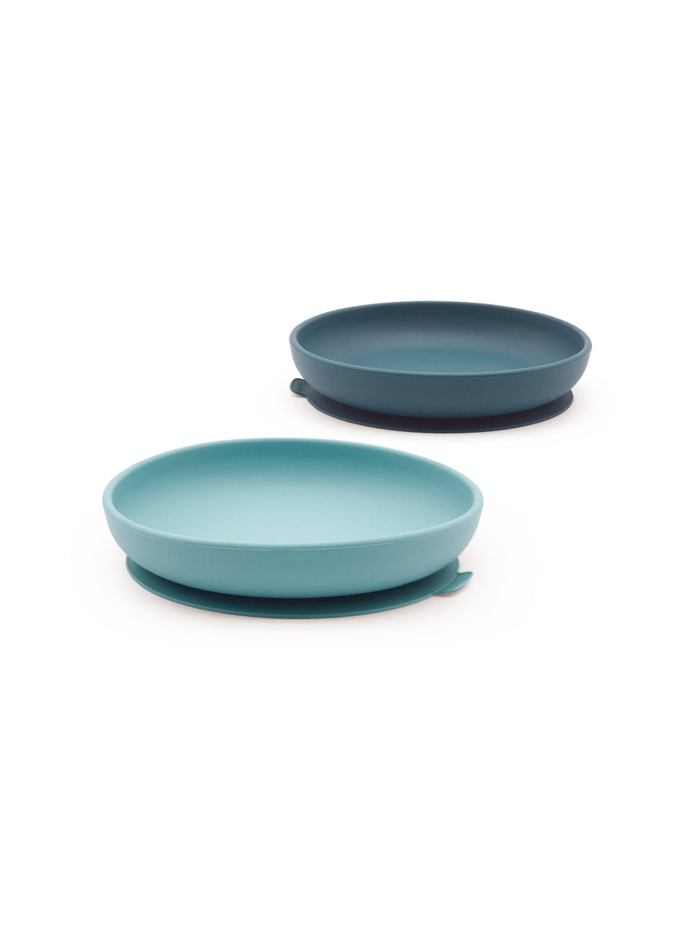 Photo of EKOBO Bambino Silicone Suction Plate Set (2 plates) ( Blue Abyss / Lagoon ) [ EKOBO ] [ Plates ]