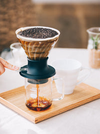 Photo of HARIO V60-02 SWITCH Immersion Dripper (200ml/6.76oz) (Glass) ( ) [ HARIO ] [ Steep and Release Brewers ]