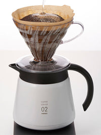 Photo of HARIO V60-02 Insulated Stainless Steel Server (550ml/18.5oz) ( ) [ HARIO ] [ Decanters ]