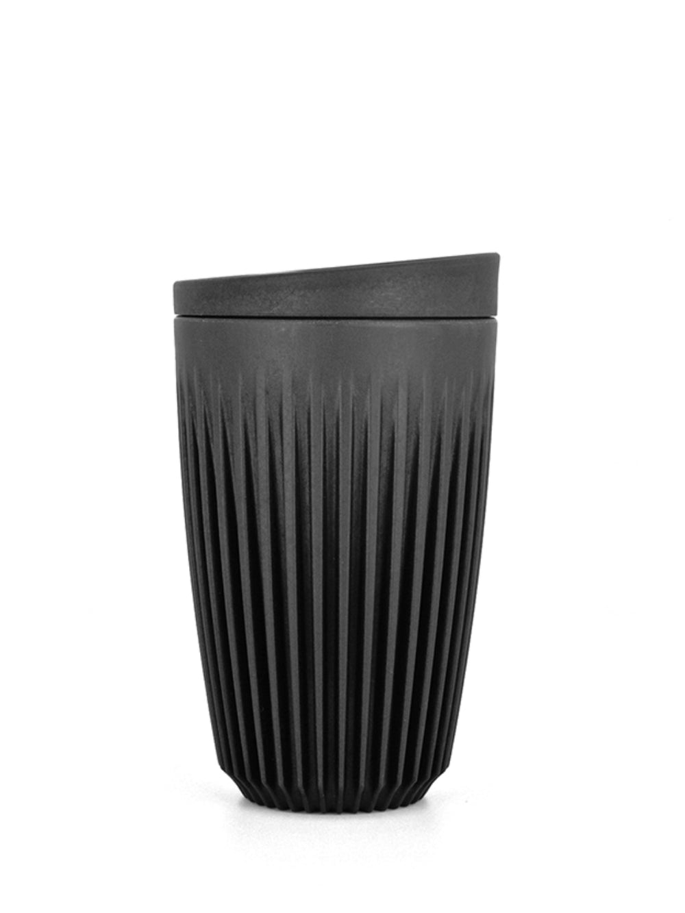 Photo of HUSKEE Cup + Lid (12oz/355ml) (Zero Waste) ( Charcoal ) [ Huskee ] [ Coffee Cups ]