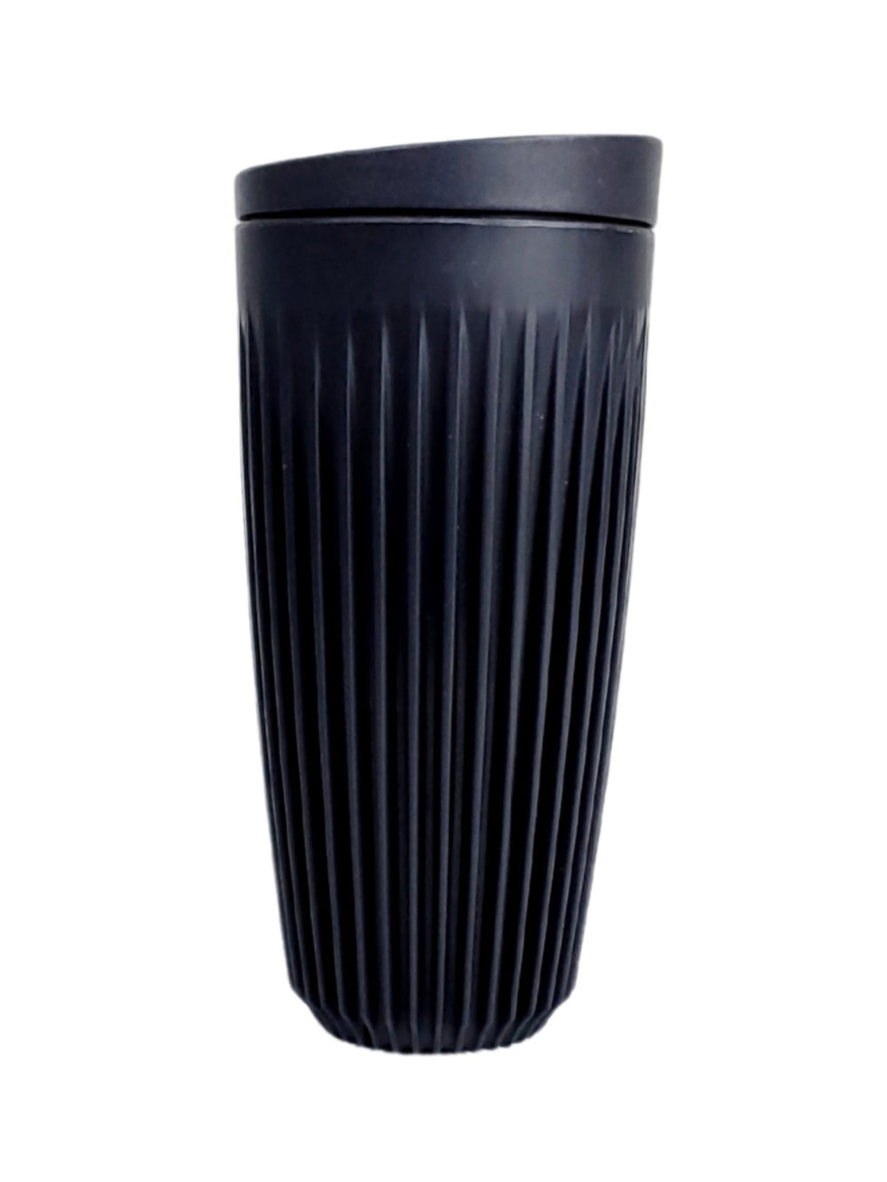 Photo of HUSKEE Cup + Lid (16oz/473ml) (Zero Waste) ( Charcoal ) [ Huskee ] [ Coffee Cups ]