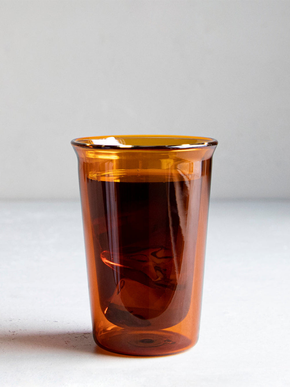 Photo of KINTO CAST AMBER Double Wall Glass (290ml/9.9oz) ( ) [ KINTO ] [ Coffee Glasses ]
