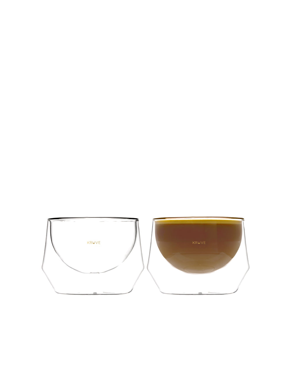 Photo of KRUVE IMAGINE Glasses (2-Pack) ( Cappuccino (200ml/6.5oz) ) [ Kruve ] [ Coffee Glasses ]