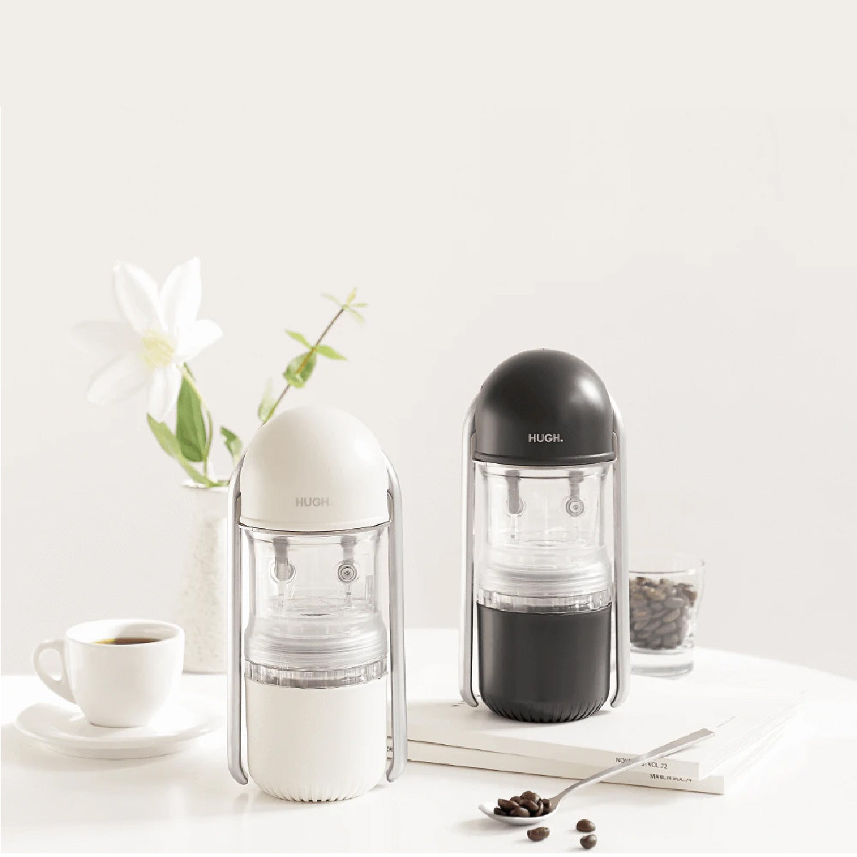 れ*い様 HUGH　LEVERPRESSO ホワイト HUGH Leverpresso Manual Espresso Maker / Espresso Machines