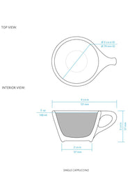 Photo of notNeutral LINO Single Cappuccino Cup & Saucer (5oz/148ml) ( ) [ notNeutral ] [ Coffee Cups ]