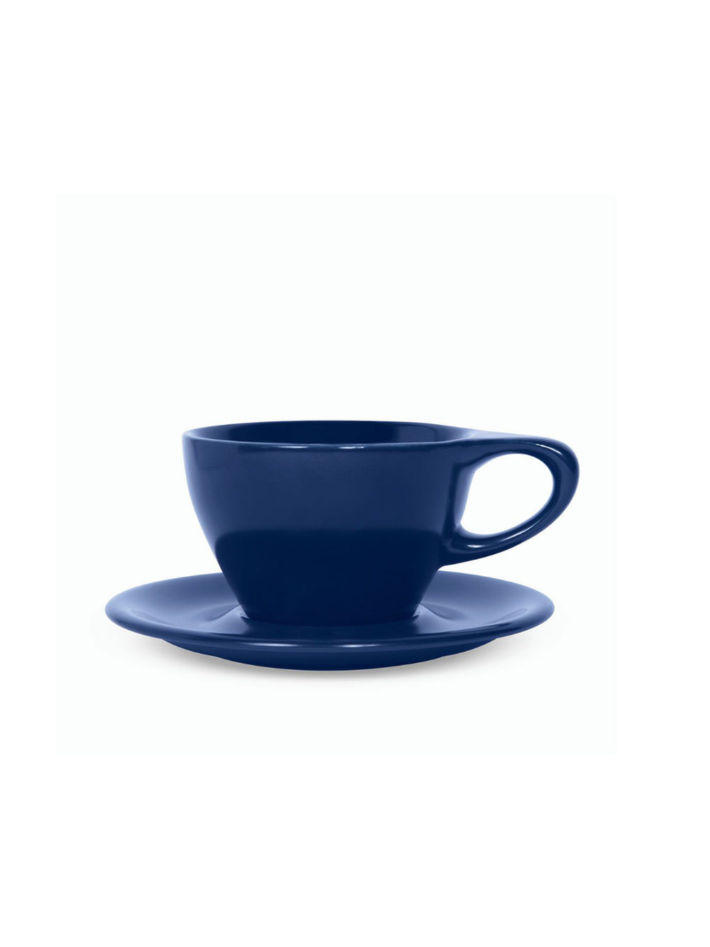 Photo of notNeutral LINO Small Latte Cup & Saucer (8oz/237ml) ( Dark Blue ) [ notNeutral ] [ Coffee Cups ]