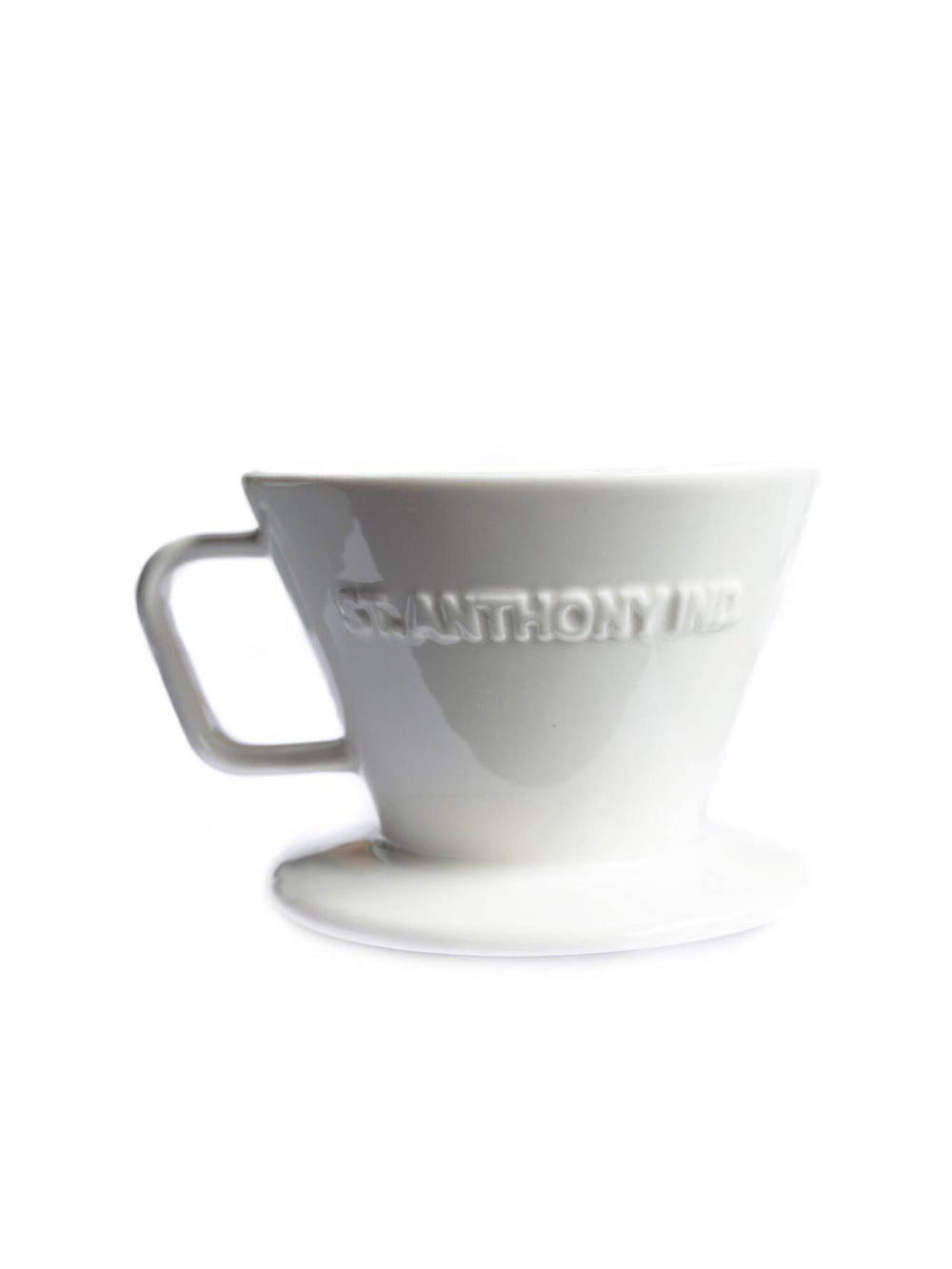 Photo of SAINT ANTHONY INDUSTRIES F70 Ceramic Flatbottom Pourover Brewer ( White ) [ Saint Anthony Industries ] [ Pourover Brewers ]