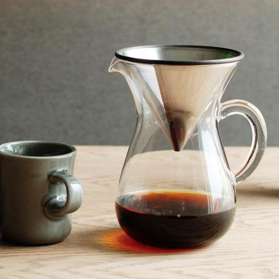 Photo of KINTO SLOW COFFEE STYLE Carafe Set 2 Cup Stainless Steel ( ) [ KINTO ] [ Coffee Kits ]