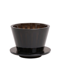 Photo of TIMEMORE Crystal Eye B75 Dripper (Plastic) ( Amber Black ) [ Timemore ] [ Pourover Brewers ]