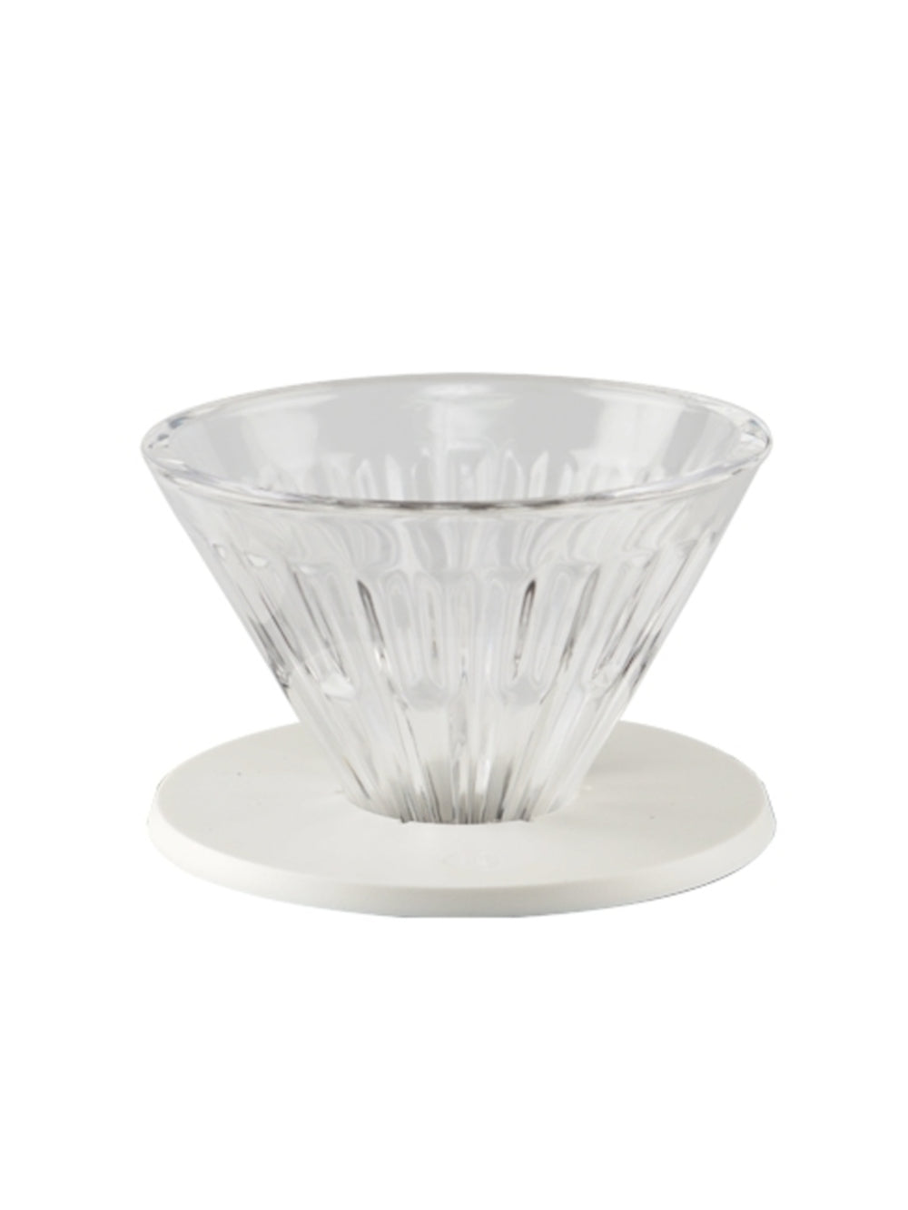 Photo of TIMEMORE Crystal Eye Optical Glass Dripper 01 with Holder ( White ) [ Timemore ] [ Pourover Brewers ]